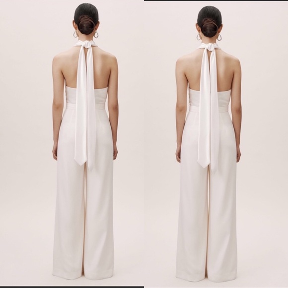 Anthropologie x BHLDN Tara Jumpsuit in Ivory - Picture 2 of 8